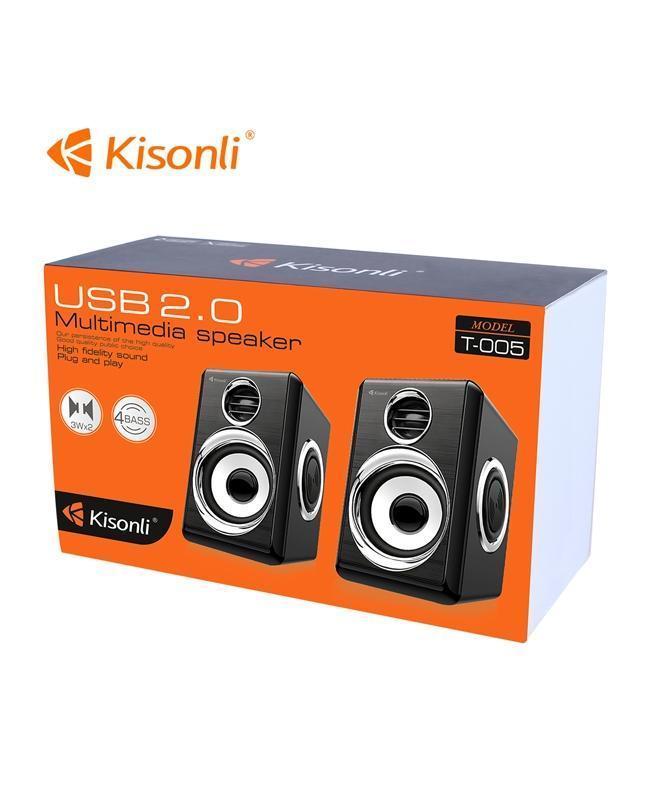 Loa 2.0 Kisonli T-008A GỌN NHẸ SIÊU XỊN