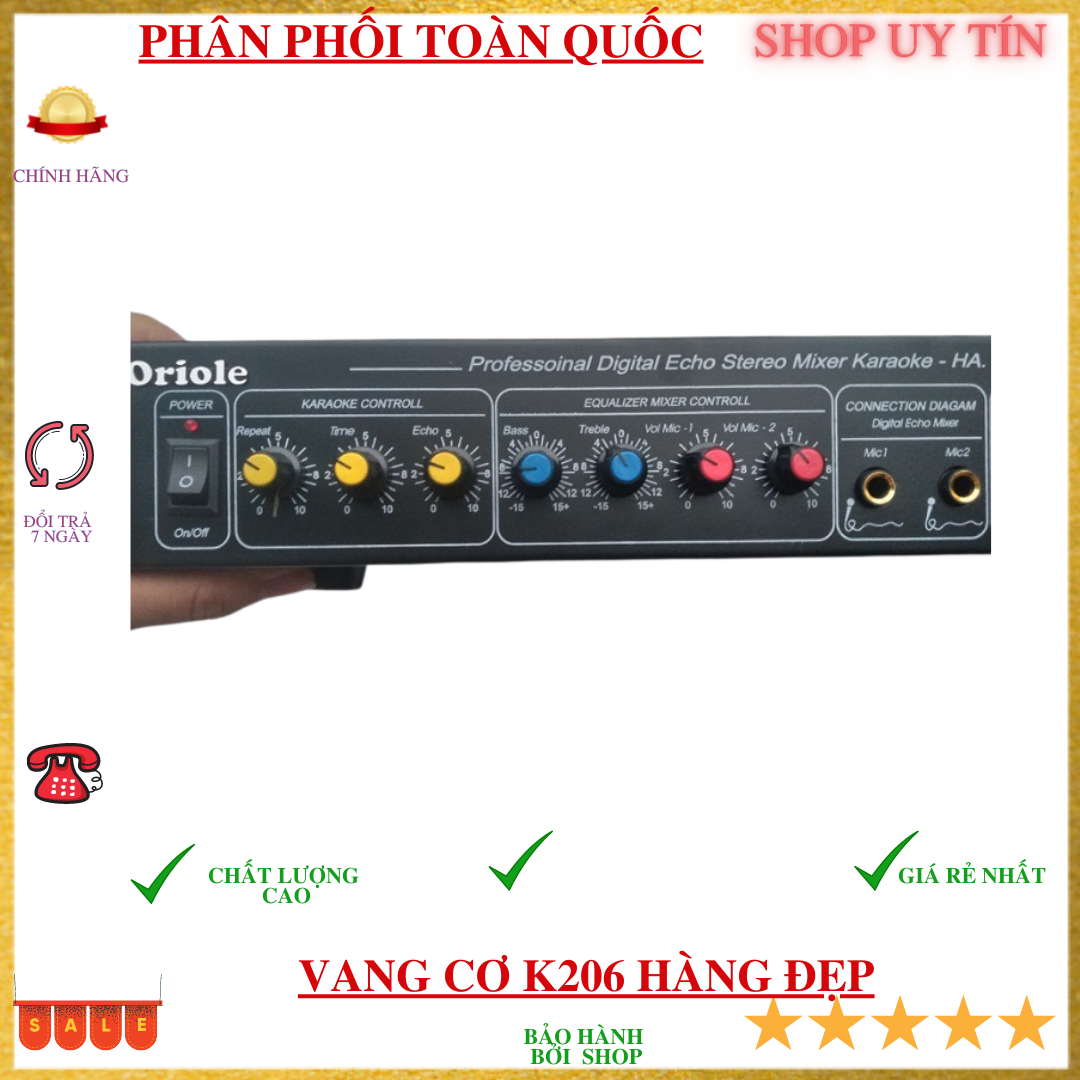 Vang cơ KARAOKE ORIOLE Tạo vang hay