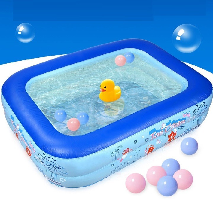 Bể bơi 2 tầng cho bé- 100x 120 (cm)