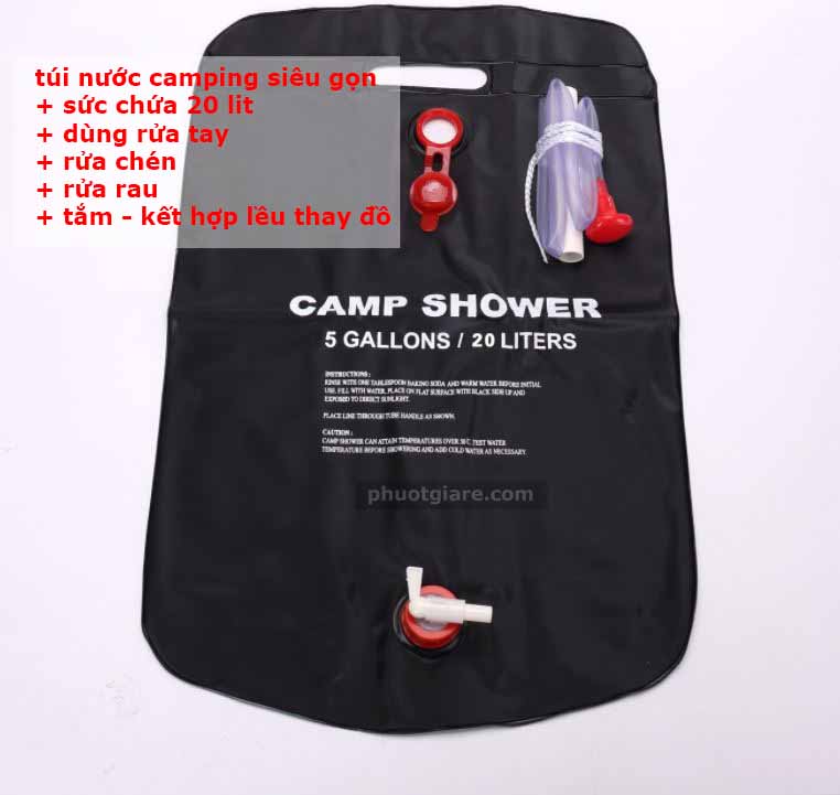 [HCM]Túi chứa nước camping siêu gọn 20 lít