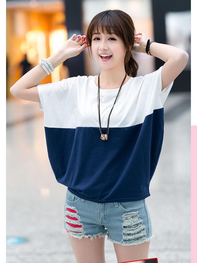 Áo thun nữ 2 màu kiểu cánh dơi A01