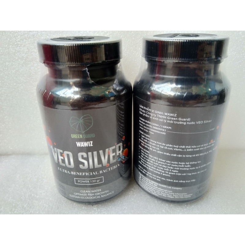 ﺴ○∈ vn011 Men vi sinh WAWIZ-VEO SILVER hủ 150gr. Dùng cho hồ cá.