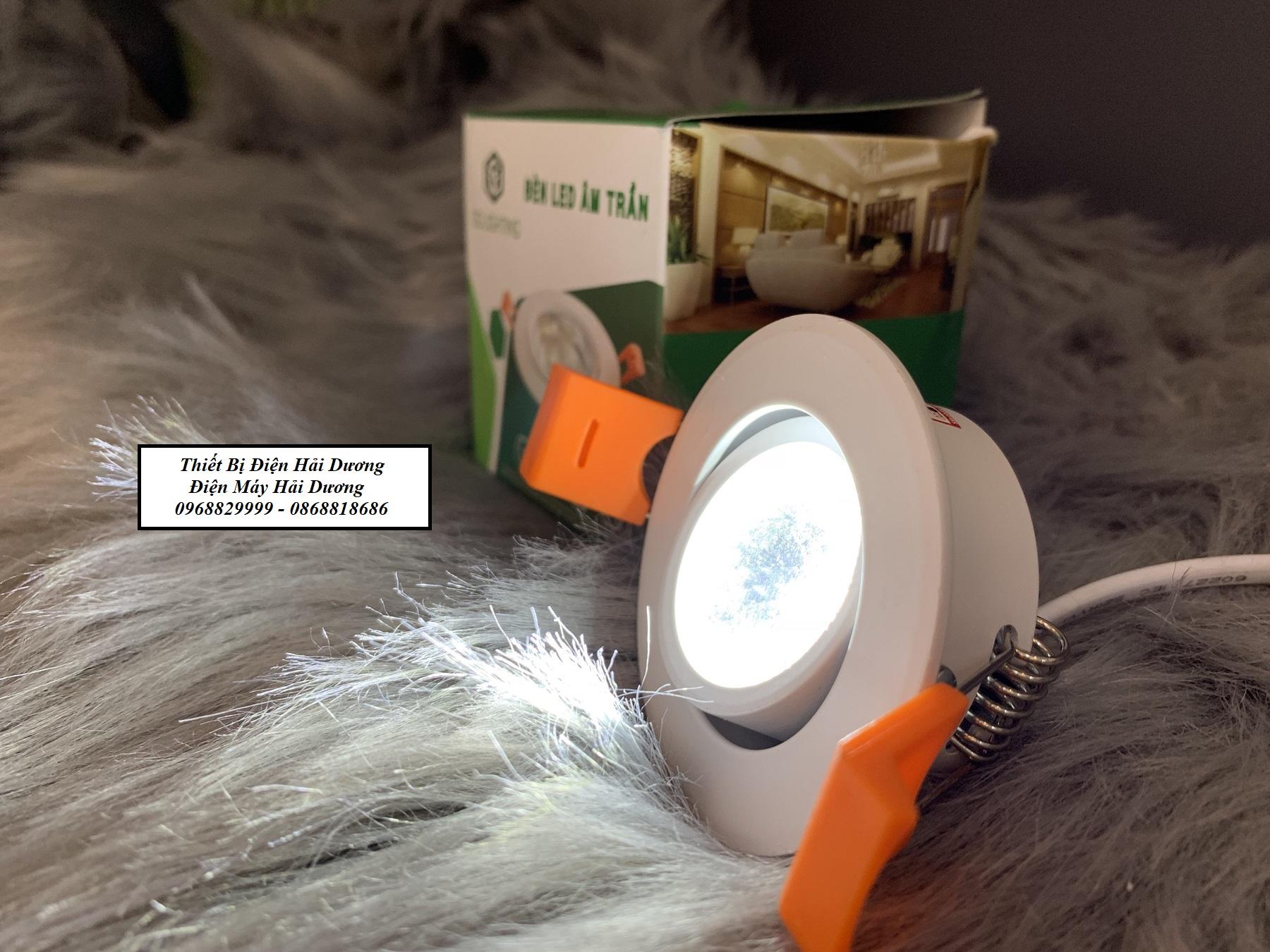 Bộ 3 Đèn LED âm trần chiếu điểm GS LIGHTING 3w / 5w (Phi 60 / 76)