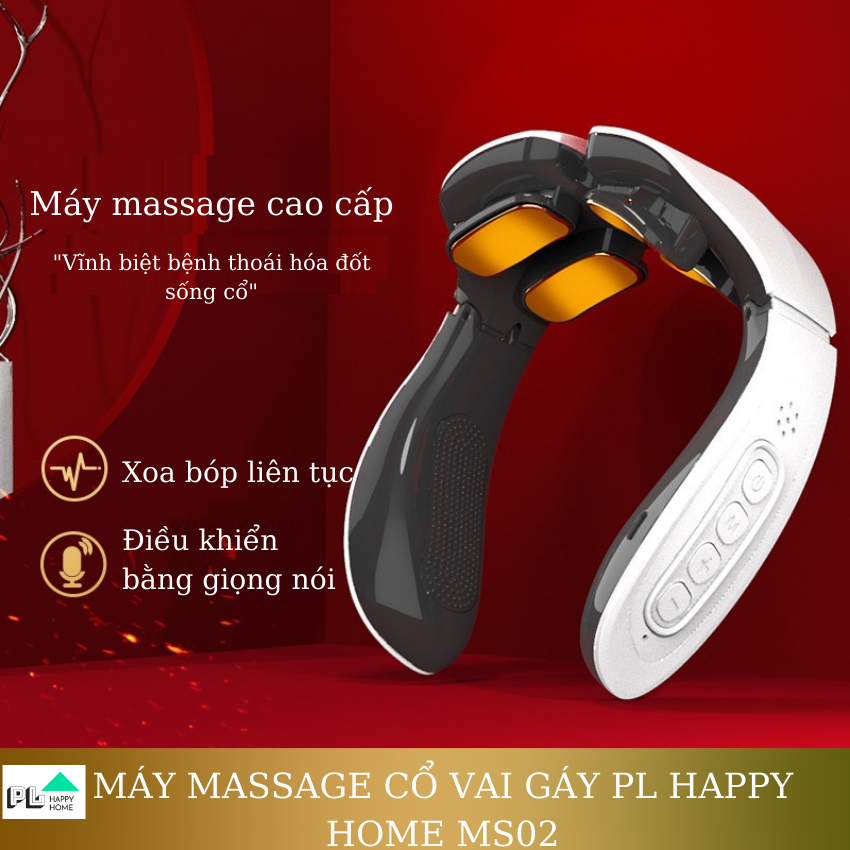 [SALE 12.12] MÁY MASSAGE CỔ VAI GÁY PL HAPPY HOME MS02, MÁY SỬ DỤNG CÔNG NGHỆ CHƯỜM NÓNG KẾT HỢP VỚI VẬT LÝ TRỊ LIỆU DÀNH CHO NGƯỜI BỊ ĐAU CỔ VAI GÁY DO NGỒI LÀM VIỆC LÂU, NẰM SAI TƯ THẾ, NGƯỜI MẮC BỆNH THOÁI HÓA,...