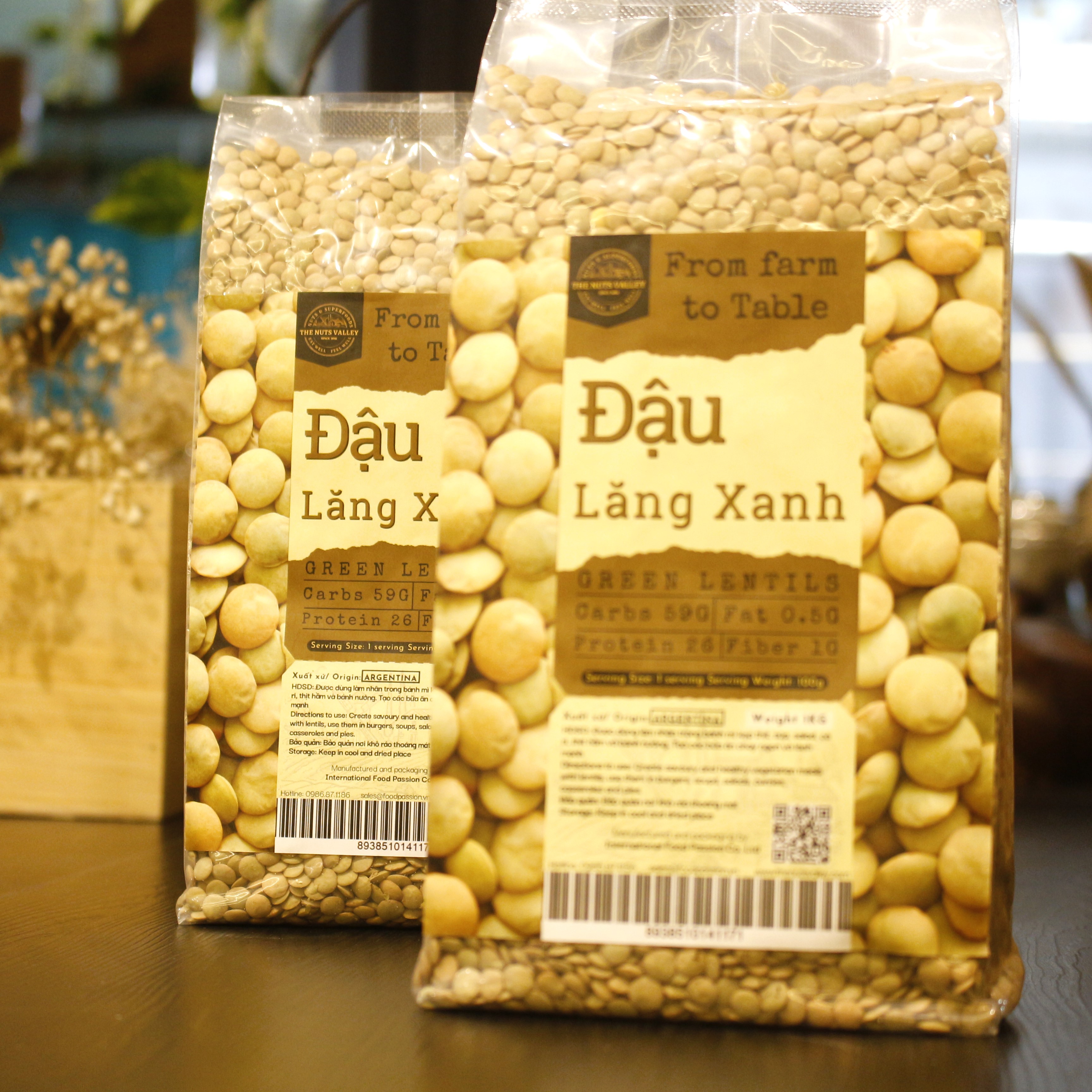Đậu Lăng Xanh - GREEN LENTILS The Nuts Valley