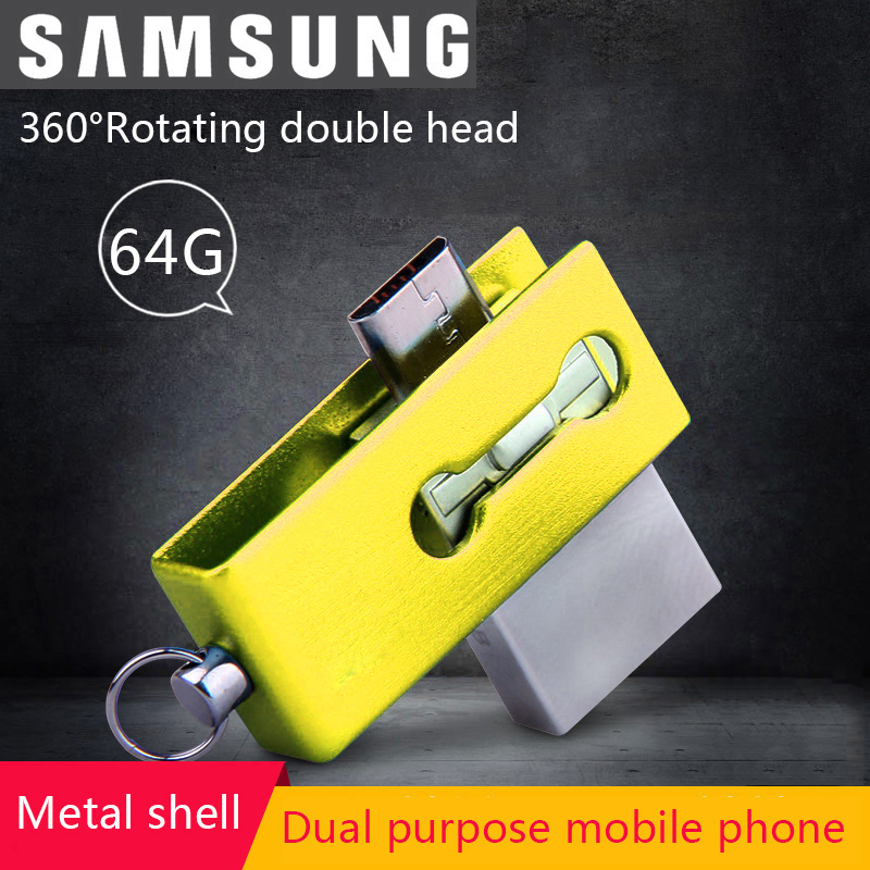 SAMSUNG 64GB OTG USB Flash Drive Smartphone External Usb Stick Pen Drive Memory Stick U Disk for Android PC