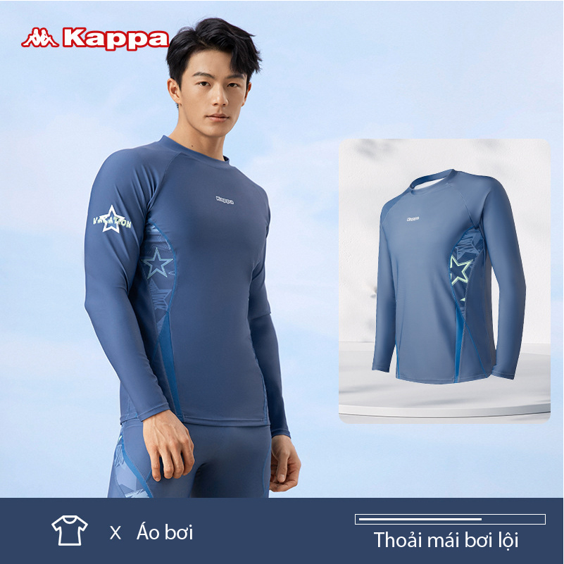 Bộ đồ bơi nam kappa áo dài tay quần lửng bộ bơi nam đồ bơi nam dài tay đồ bơi cho nam quần quần bơi nam