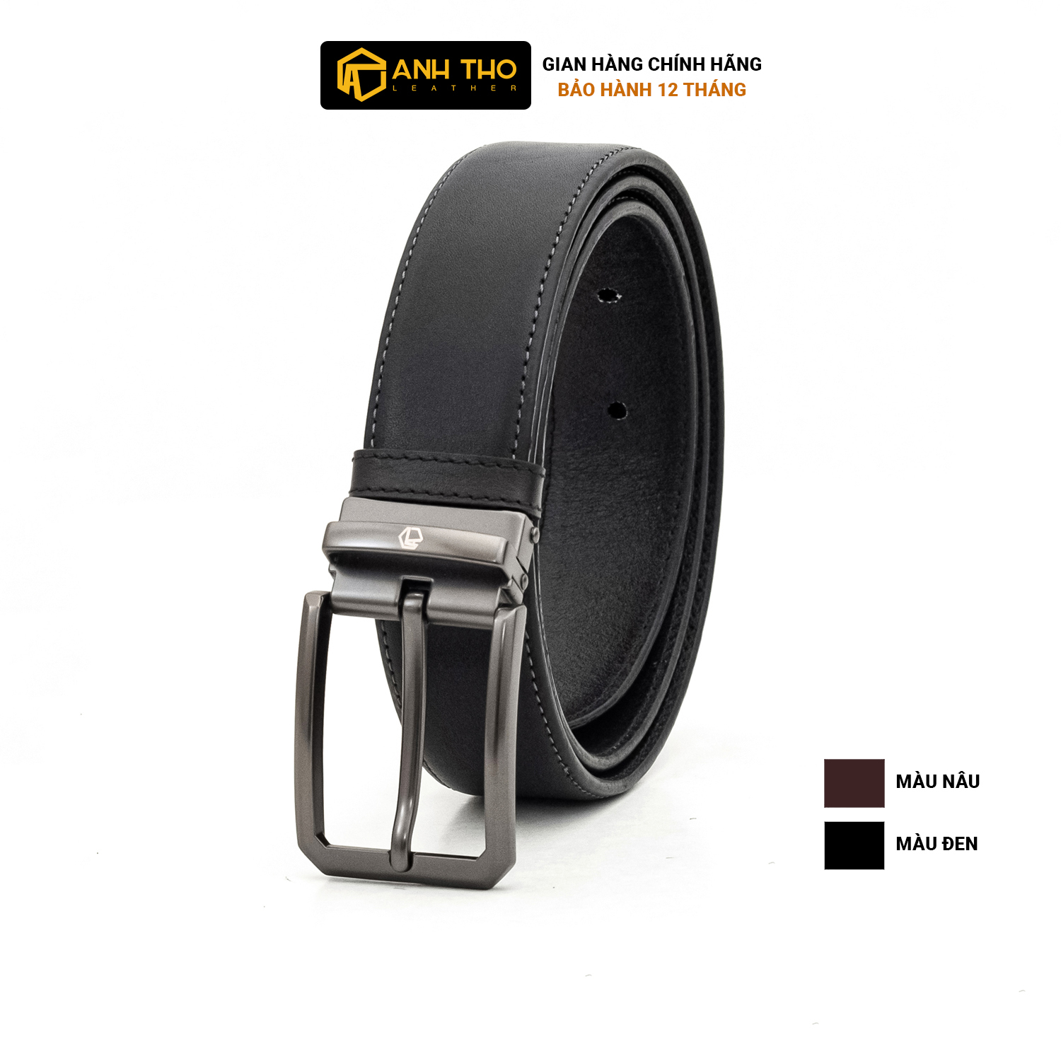 Thắt lưng khóa kim EMO MNKK35-06 | Anh Tho Leather
