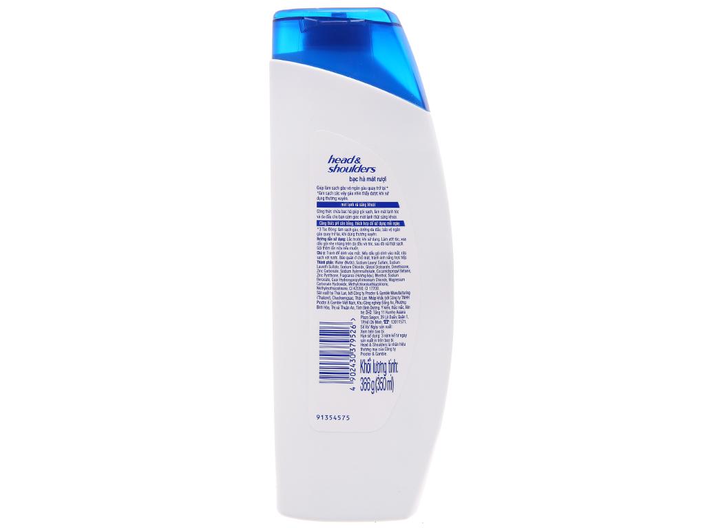 [HCM]Dầu gội Head & Shoulders sạch gàu bạc hà mát lạnh 364gr