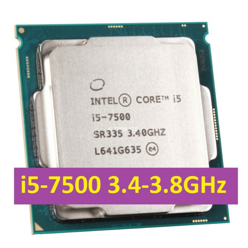 CPU Intel Core i5 7500 (3.80GHz, 6M, 4 Cores 4 Threads) Tặng kèm keo tản nhiệt