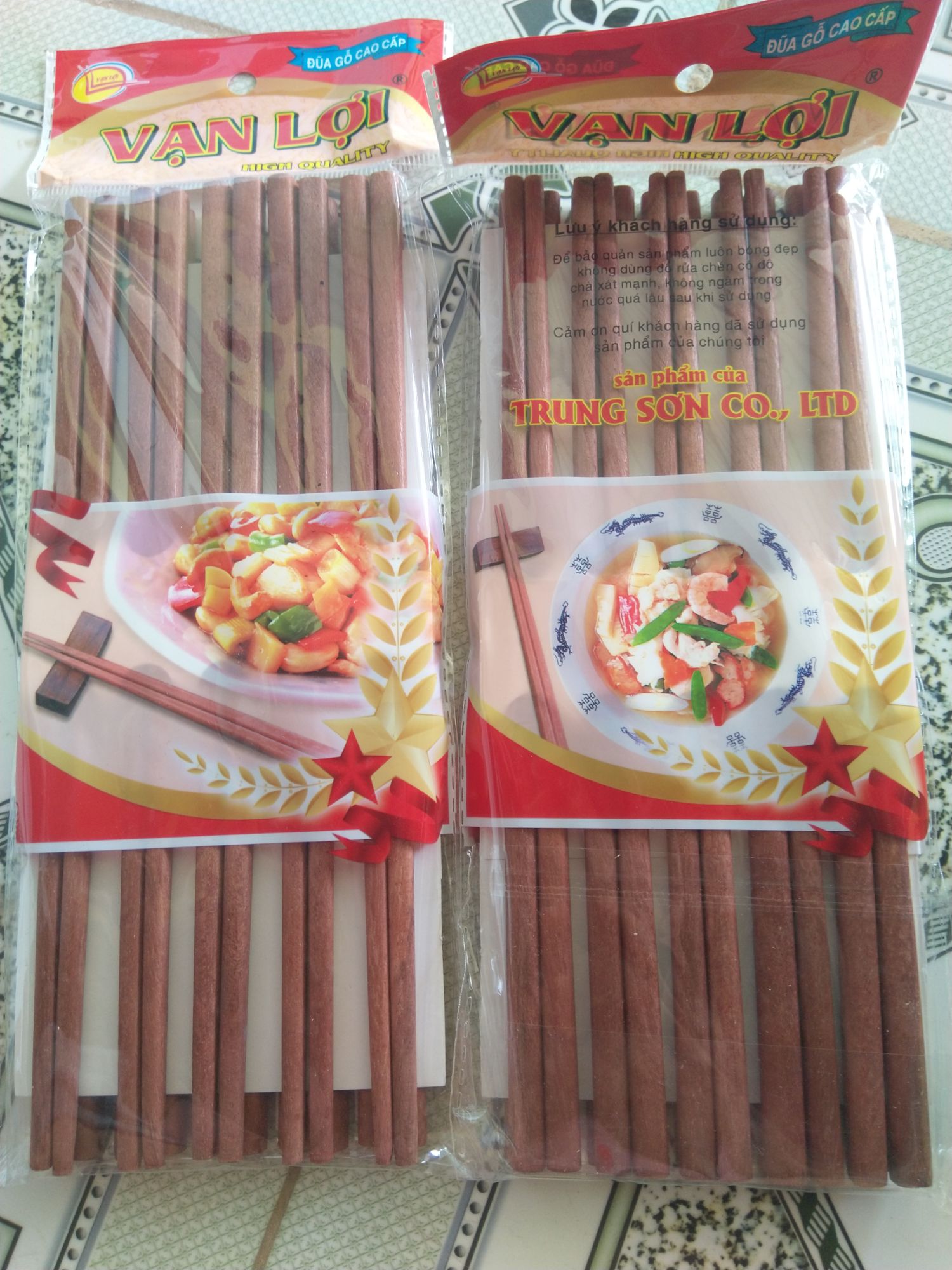 Đũa gỗ cao cấp Vạn Lợi