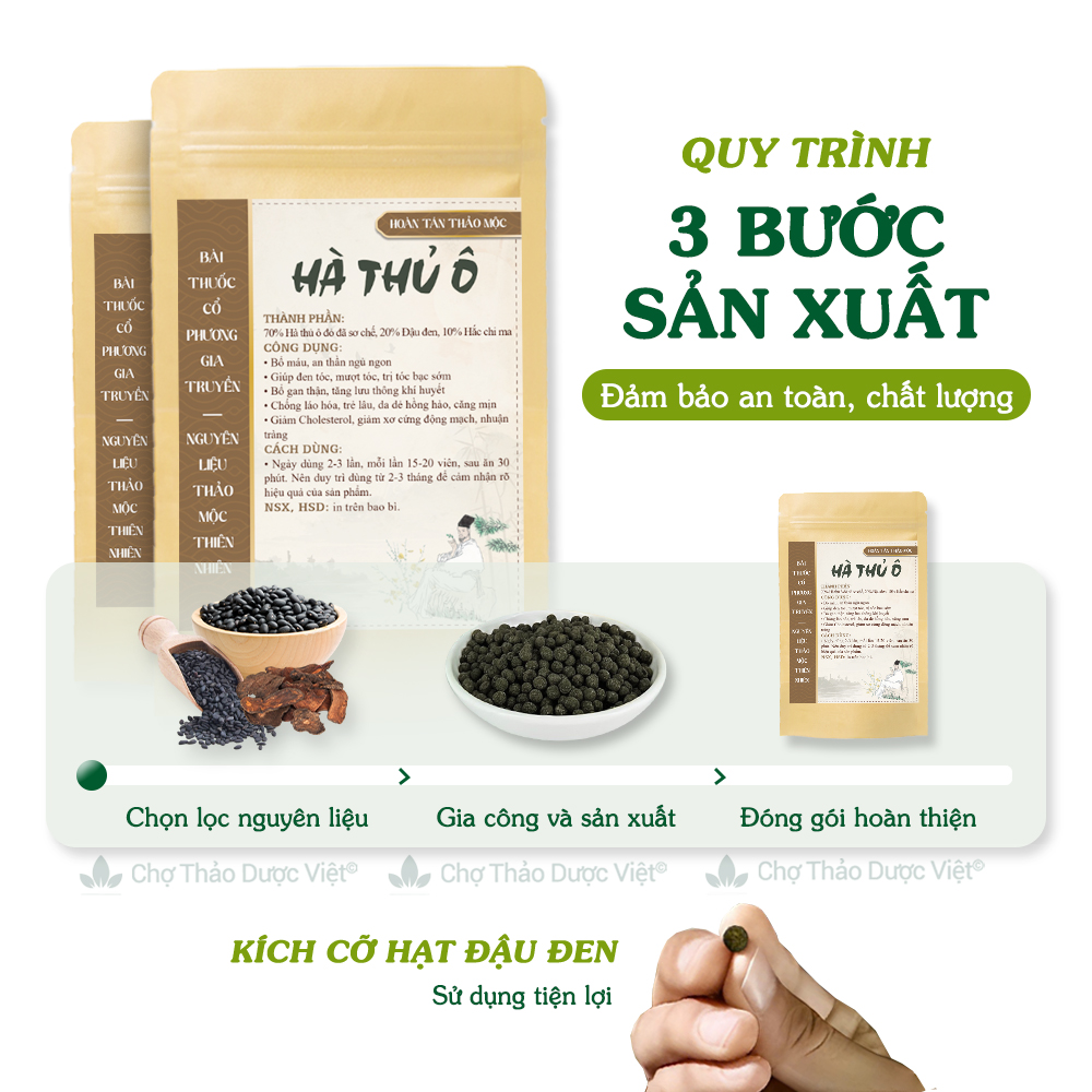 Hà Thủ Ô Chế Đỗ Hoàn Thô 300g