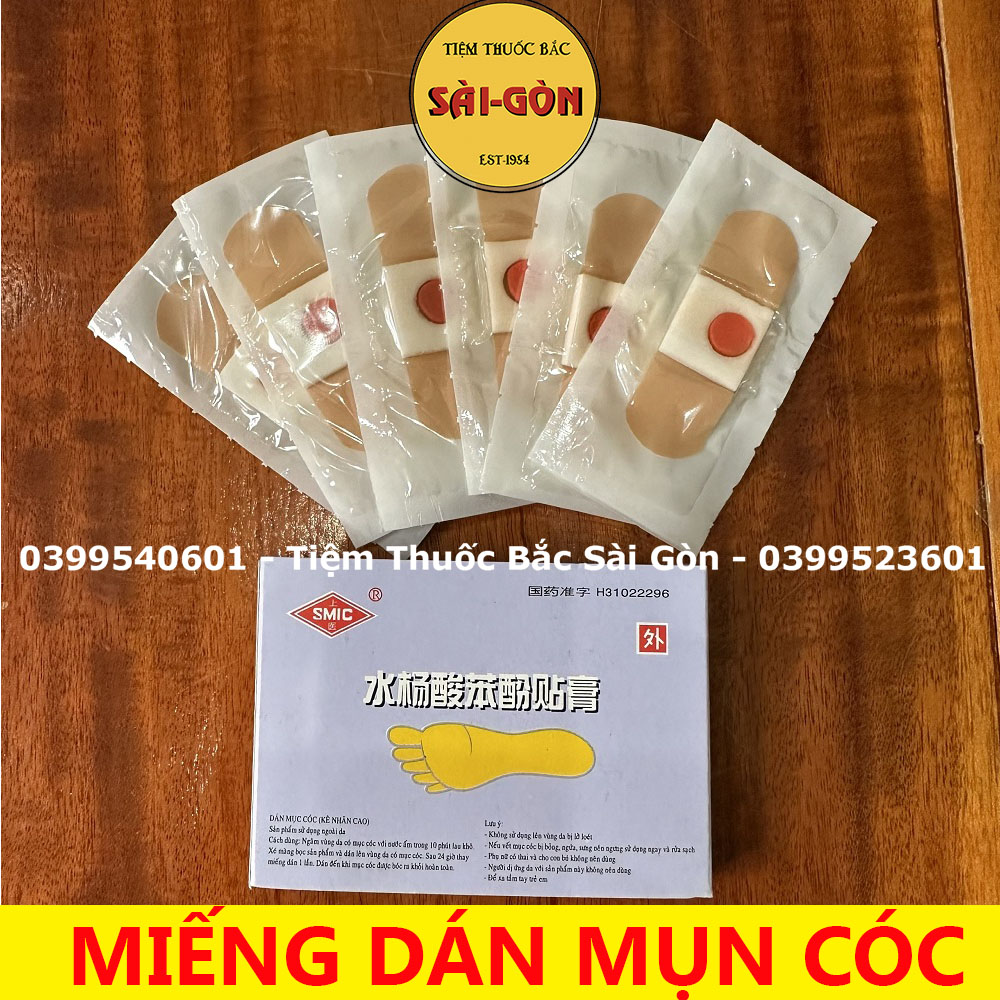 Miếng Dán Mụn Cóc, mụn cơm Hộp 6 miếng