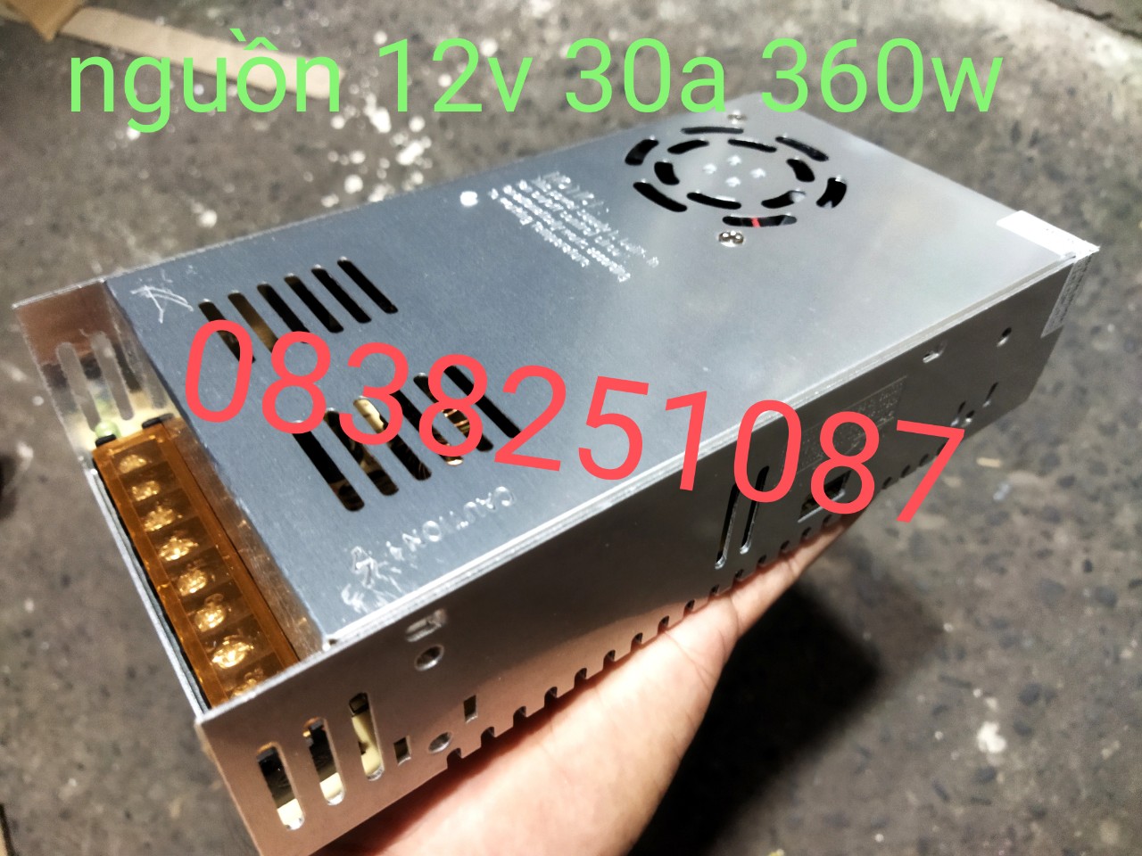[HCM]Nguồn tổ ong 12V 30A - Bộ đổi nguồn 220V sang 12V-30A (DC) (tổ ong)