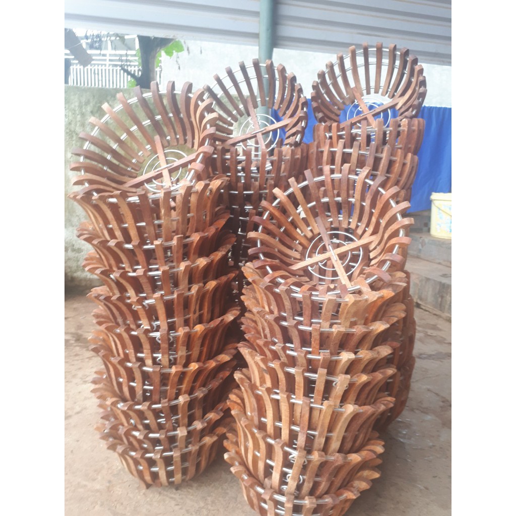 CHẬU LAN GỖ CĂM XE - SIZE 25CM - MẪU ĐÀI SEN
