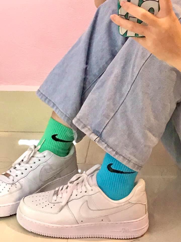 [HCM]Vớ Nike cổ ngắn màu xanh biển