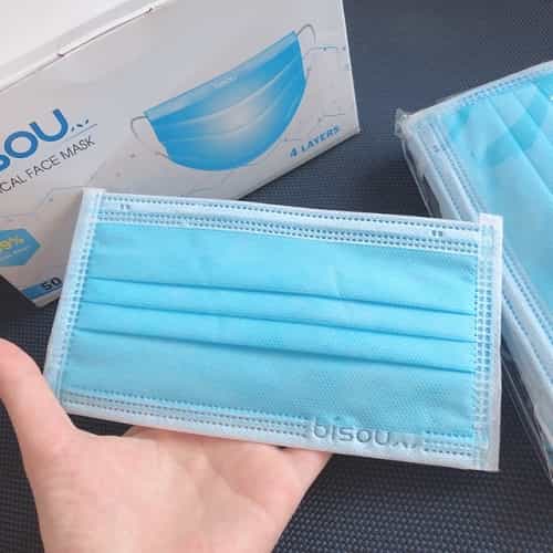Khẩu trang y tế kháng khuẩn 4 lớp đạt quy chuẩn ( 3 chiếc)