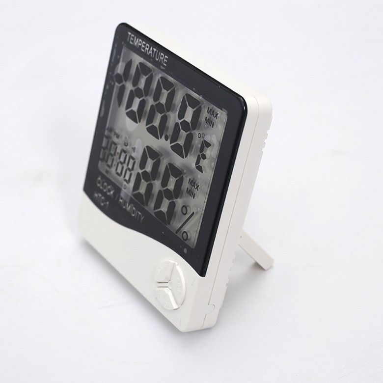 ( Tặng kèm Pin)Đồng Hồ Điện Tử Đo Độ Ẩm Và Nhiệt Độ HTC - 1
