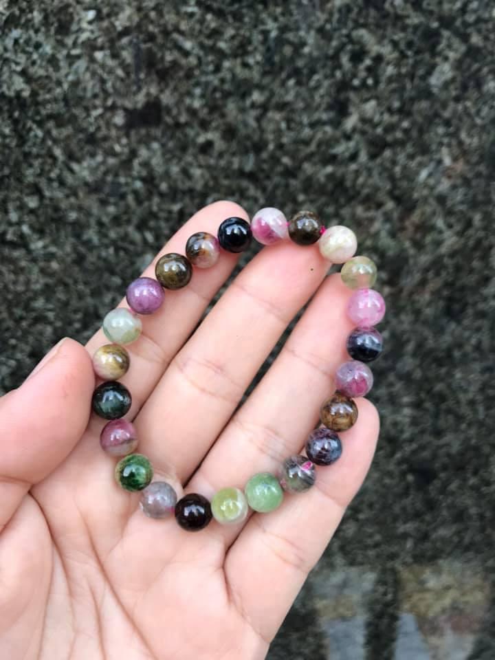 VÒNG TAY ĐÁ Tourmaline 7-8LY