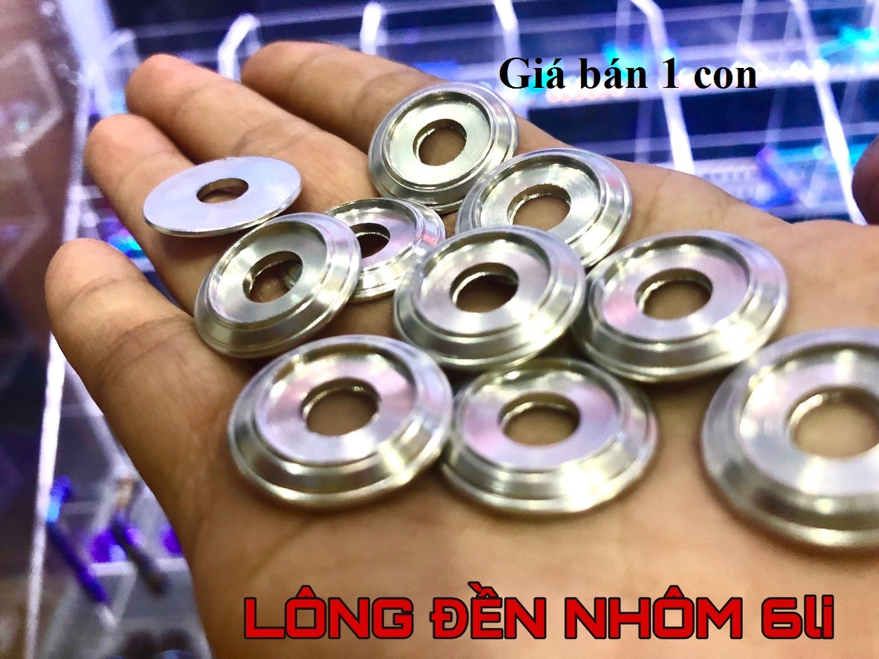 [HCM]LÔNG ĐỀN NHÔM 6LI CHO XE MÁY