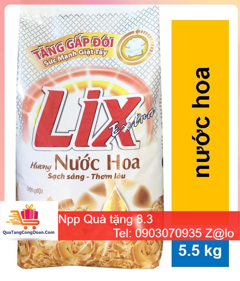 Bột giặt Lix Extra hương Nước Hoa 5.5kg Quà Tặng Doanh Nghiệp Tiến Dũng