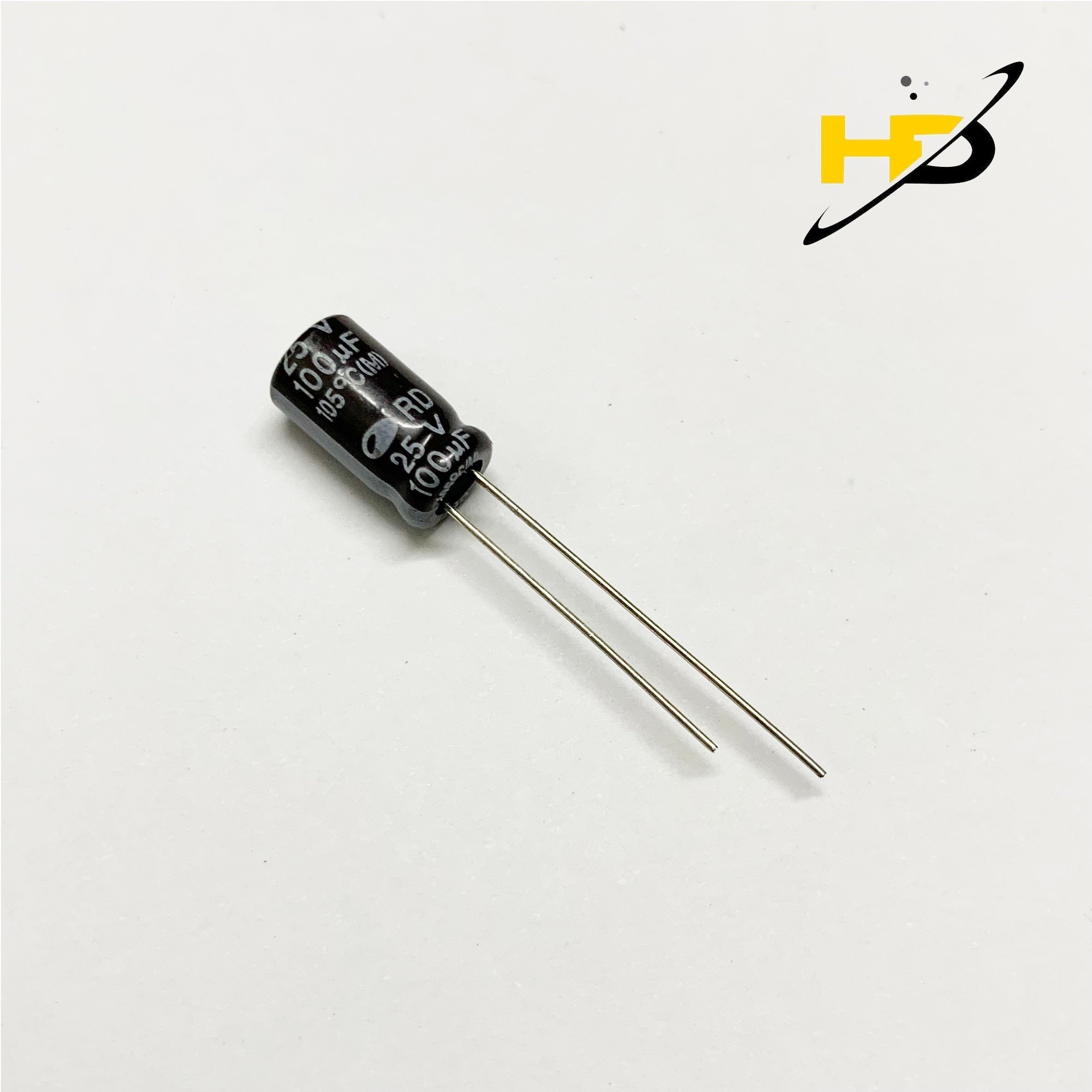 [Combo 30] Tụ Hóa 100uF 25V Phân Cực Chân Cắm (Samwha)