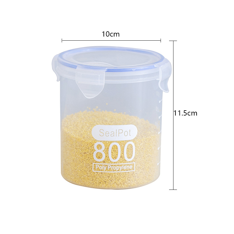 600ml, 800ml, 1000ml, 1500ml plastic convenient food container, kitchen storage jar