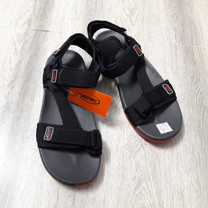 [Free Ship ] Giày Sandal Nữ Vento Xuất Khẩu Nhật - Bảo Hành Vĩnh Viễn- NV4538BW Đen Đế Xám