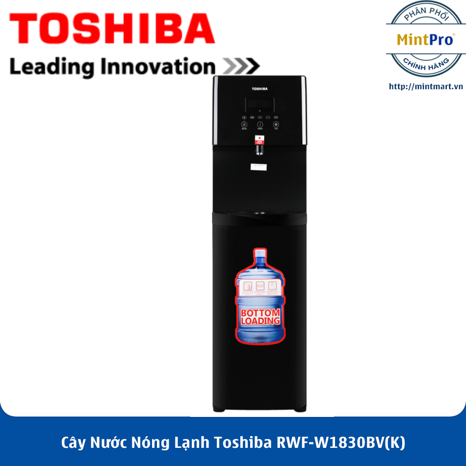 [Trả góp 0%]Cây Nước Nóng Lạnh Toshiba RWF-W1830BV(K) - Hàng Chính Hãng