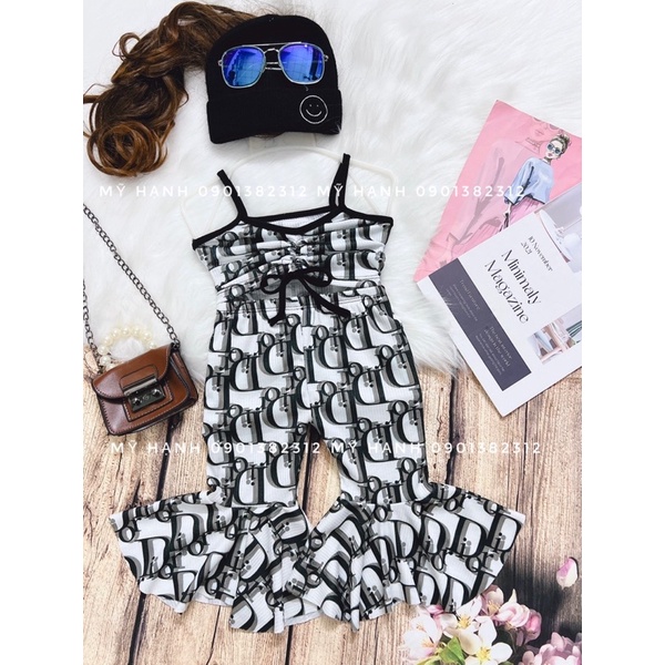 (HÌNH THẬT 100%)SET BỘ BÚP BÊ + QUẦN ỐNG LOE CHO BÉ (7-25kg)