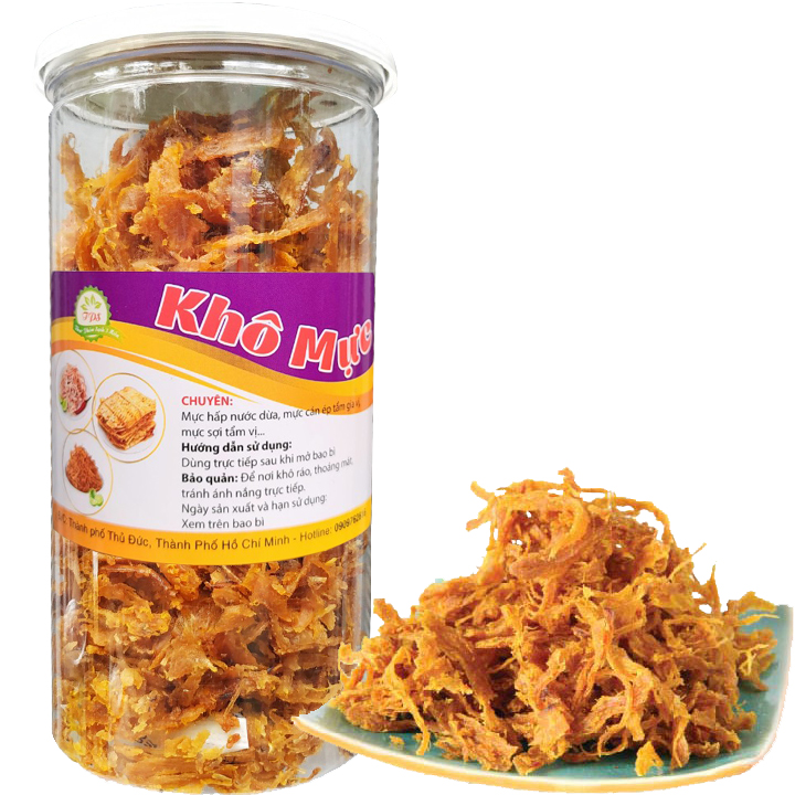 KHÔ MỰC SỢI THƠM NGON MÓN ĂN VẶT GIÁ RẺ 100g