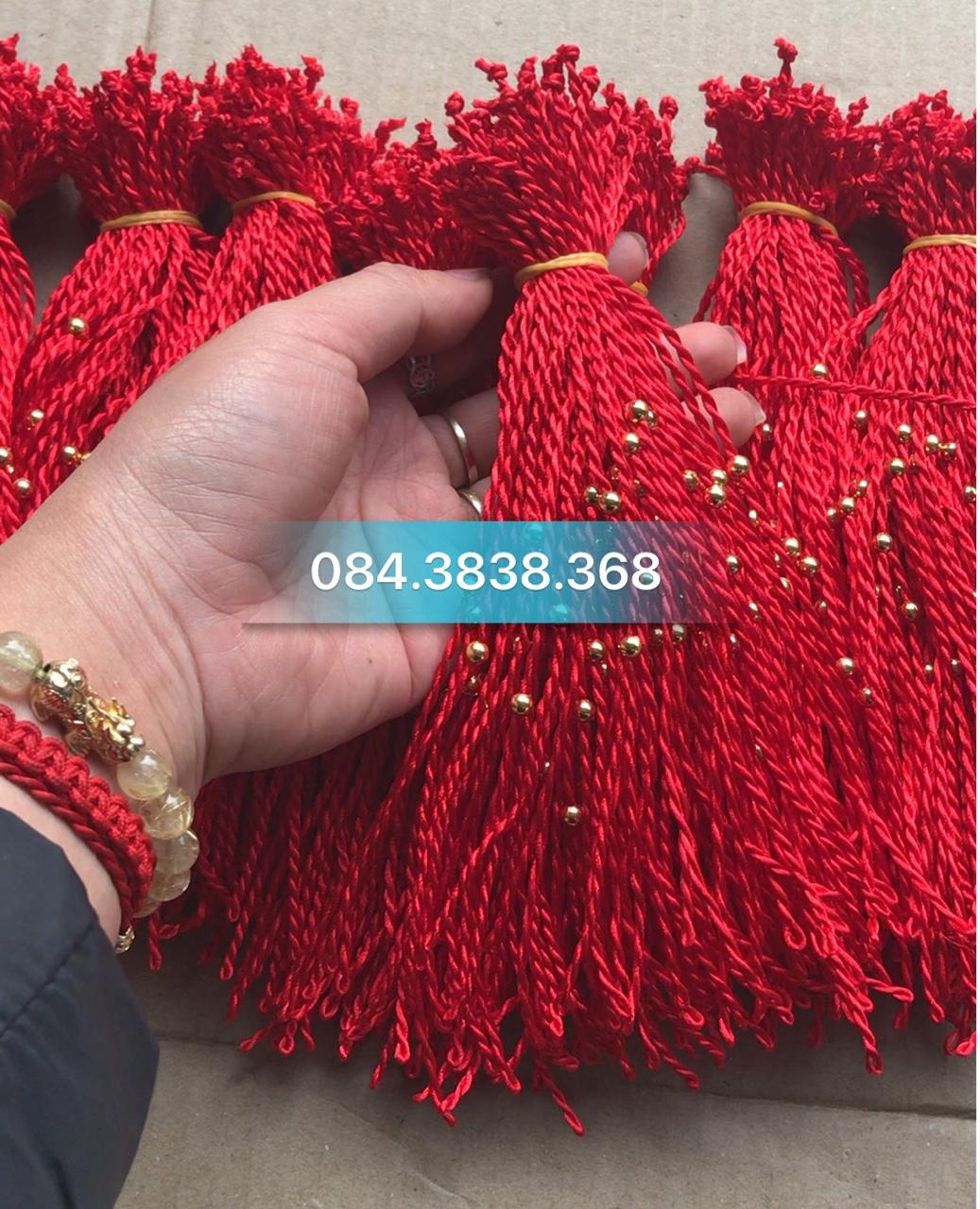COMBO 100 VÒNG TAY MAY MẮN CHỈ ĐỎ THÁI LAN