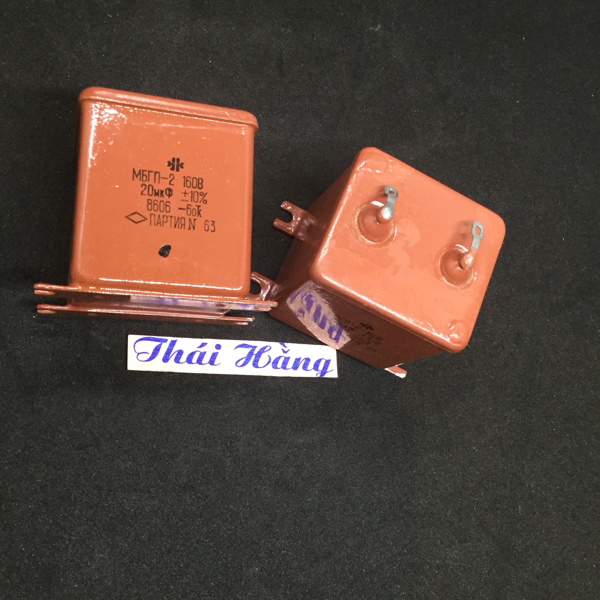 Tụ Nga 20 uf—160 v tháo máy (1 chiếc)