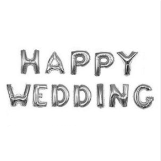 Bóng chữ Happy Wedding trang trí đám cưới
