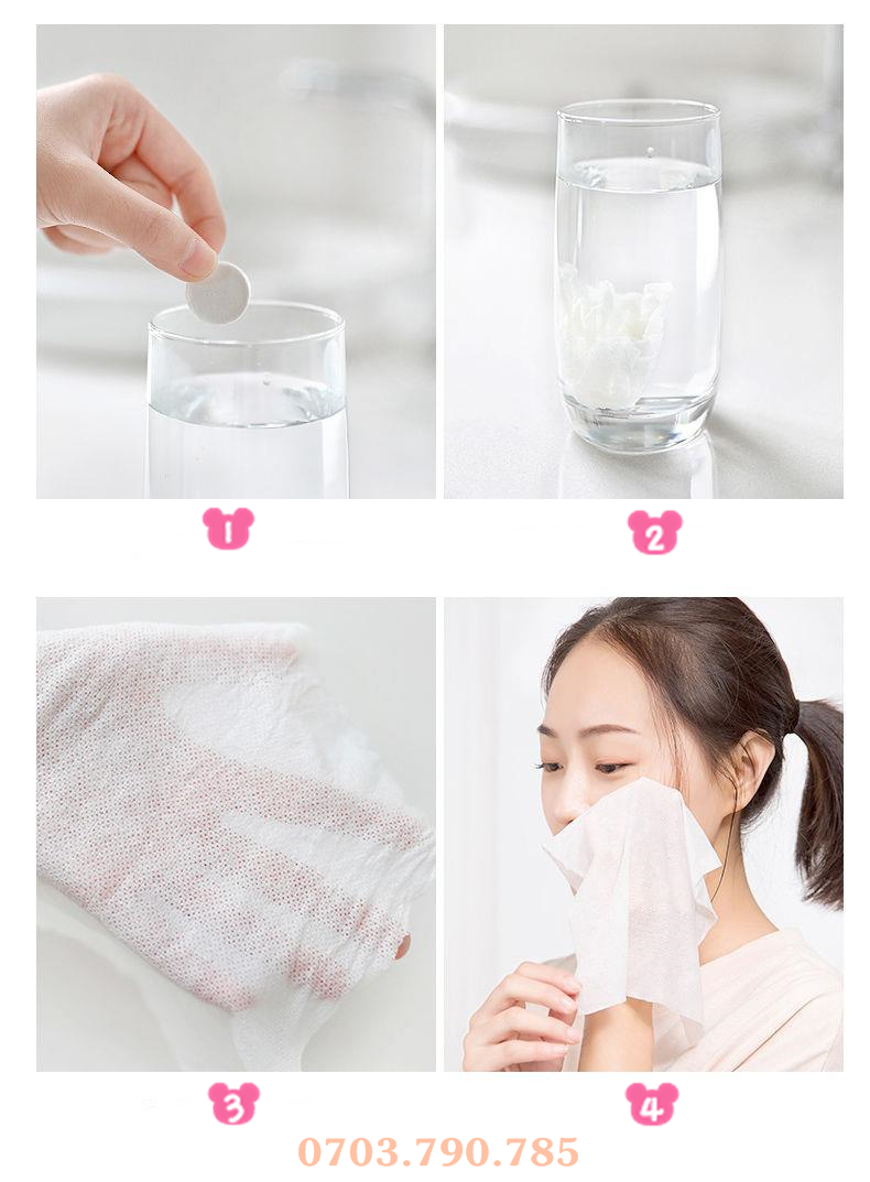 [HCM]Viên Khăn Giấy Nén Siêu Tiện Lợi
