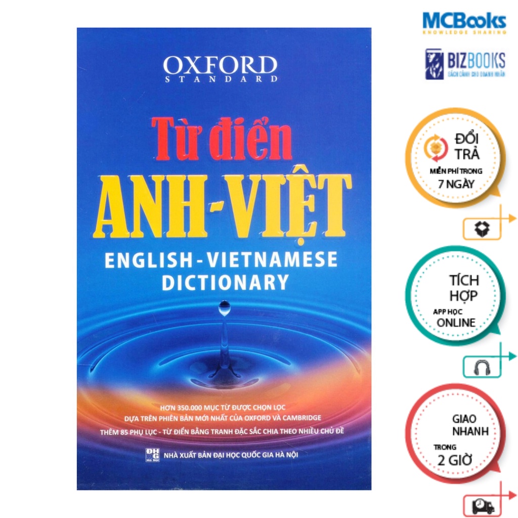 Sách - Từ điển Anh - Việt ( Bìa Xanh) - McBooks