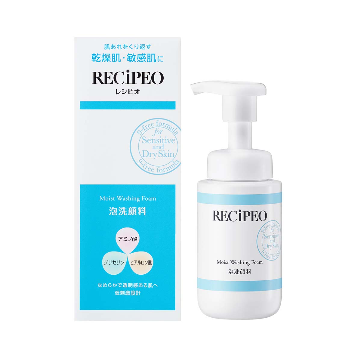 Sữa sửa mặt dạng bọt dành cho da nhạy cảm RECiPEO 200ml