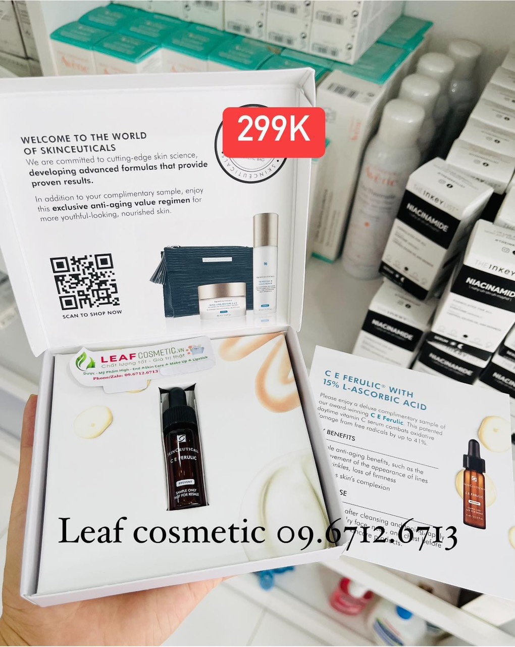 [ Bản Mỹ / Pháp - 4ml ] Tinh chất serum B5 - HA - C E Ferulic Skinceuticals phục hồi da
