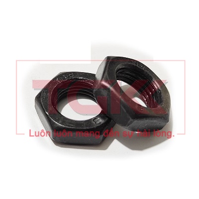 Đai ốc mỏng thép đen 8.8 ren mịn (M10-M18)
