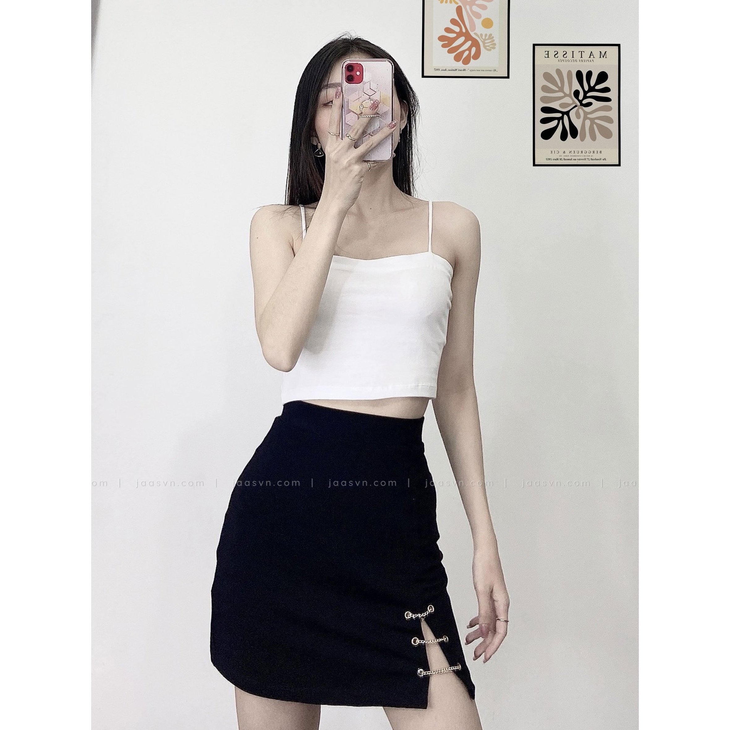 [HCM]Áo hai dây sợi bún thun cotton cao cấp
