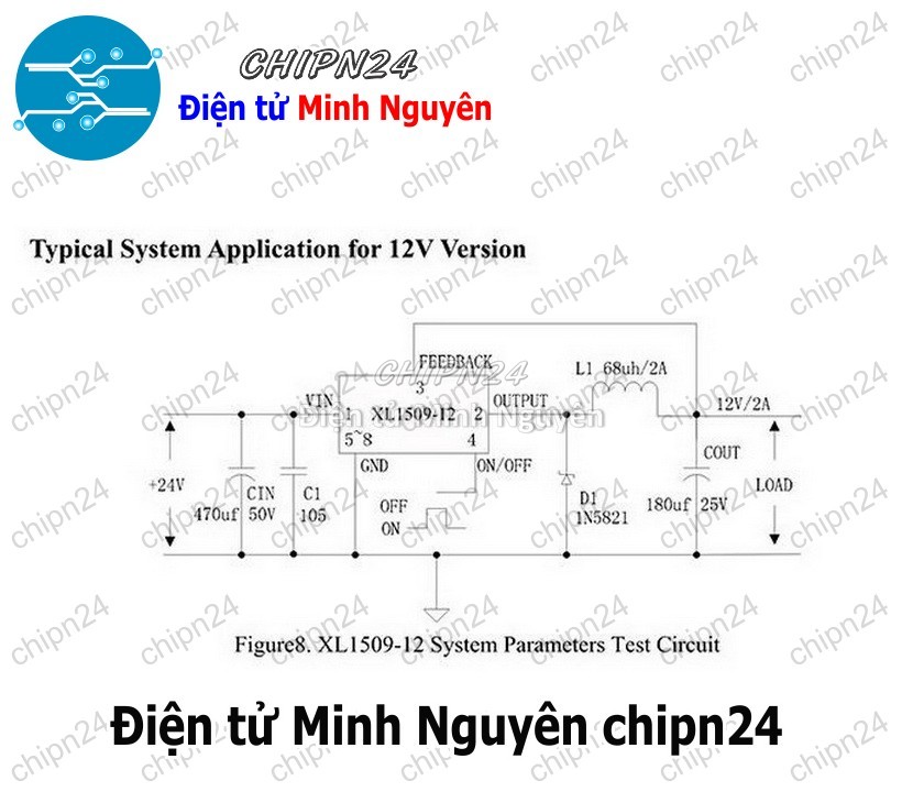 [2 con] (ST) IC Dán XL1509-12V SOP-8 Hàng Tốt (SMD) (XL1509 1509 12V) - HH004171