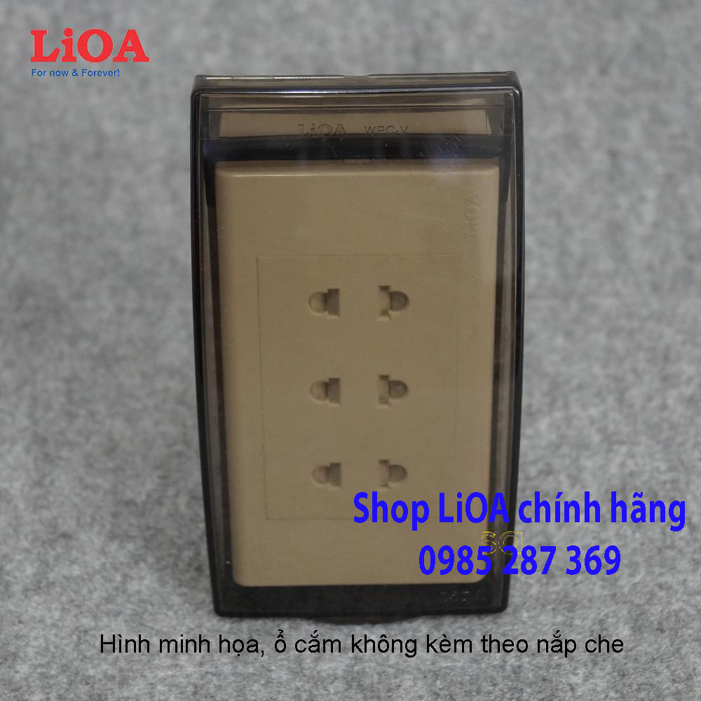 Mặt chống nước ổ cắm, công tắc theo chiều đứng LiOA