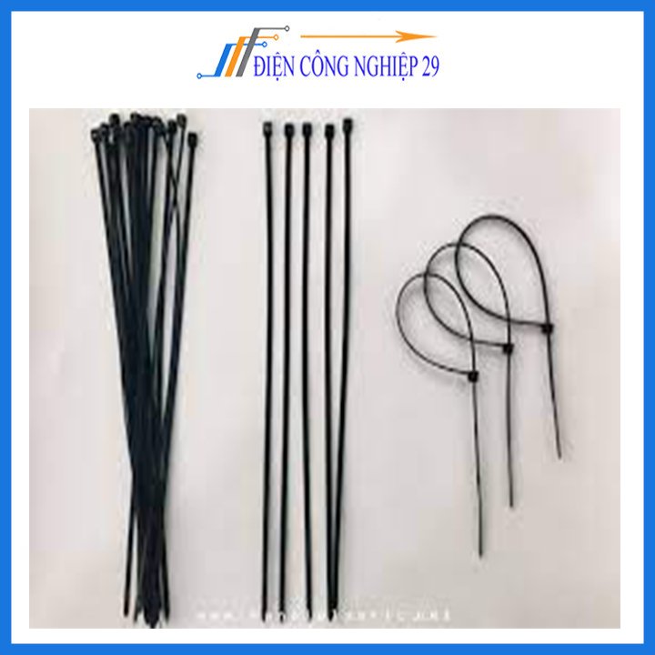 Gói 1000PCS Dây Thít Đen 3X150mm