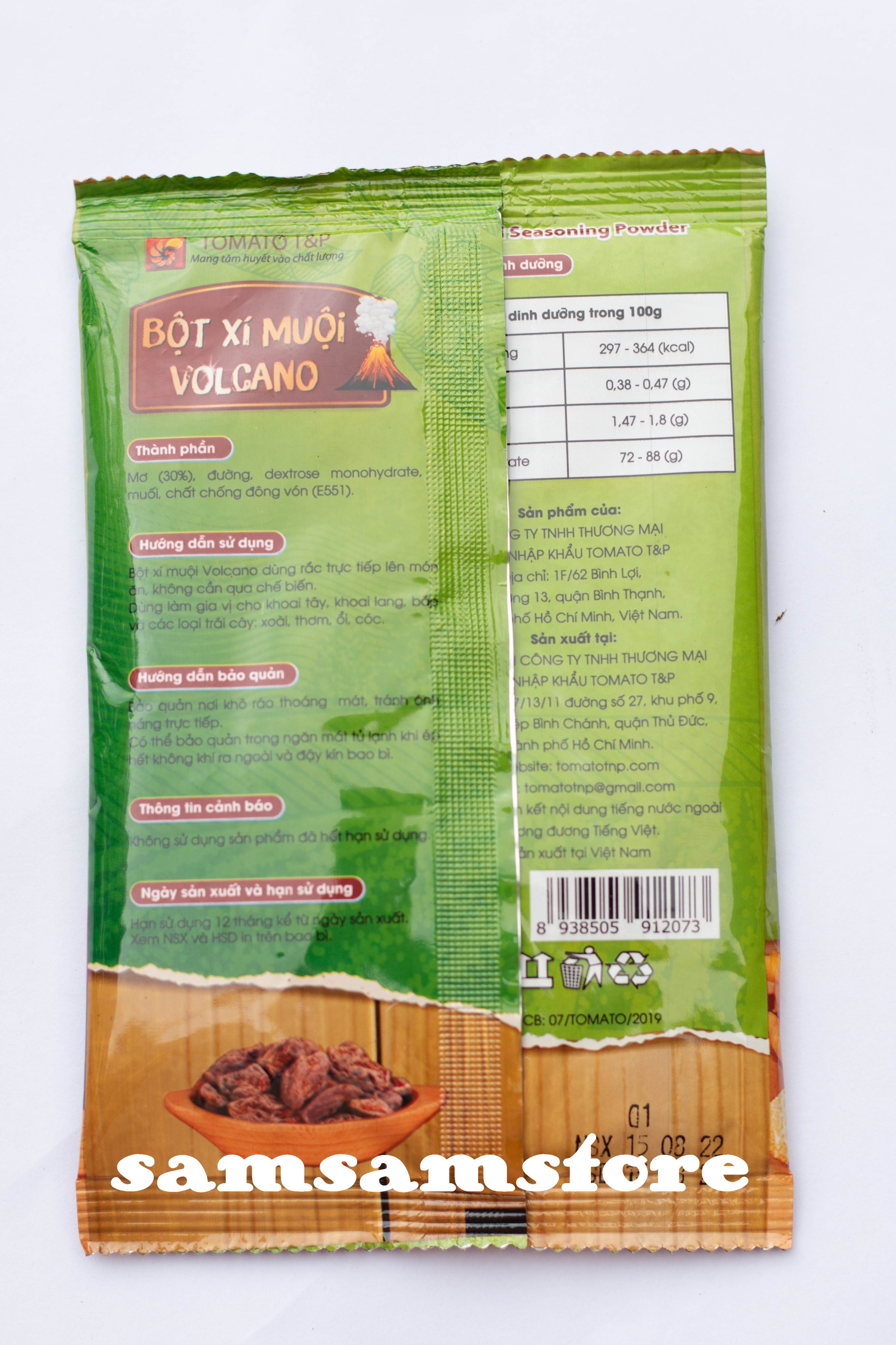 Bột xí muội Volcano 100g
