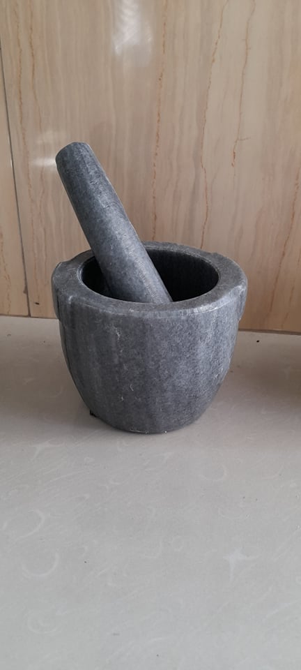 Cối đá Non Nước size 12cm xám đen