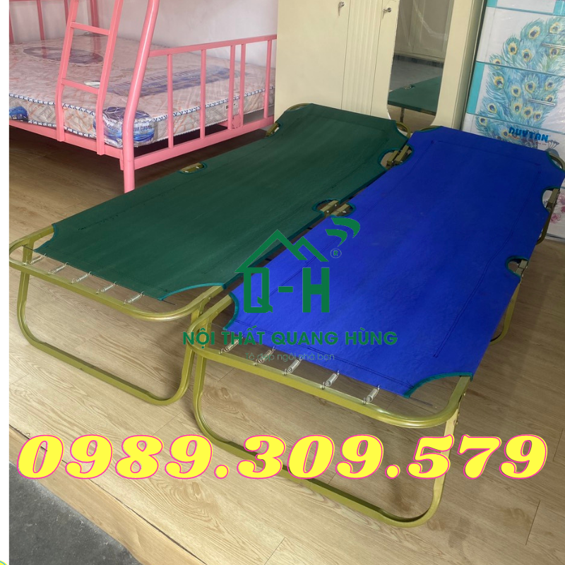 Giường xếp vải bố giá rẻ