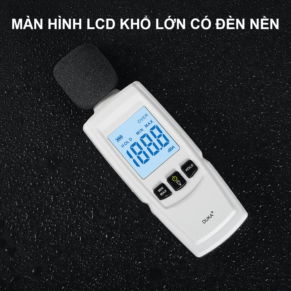 [Xiaomi Duka] Máy đo độ ồn, máy đo âm thanh cầm tay