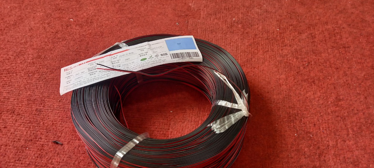 Dây điện đôi nối mạch 24AWG (0,5mm) 28AWG (0,3mm)