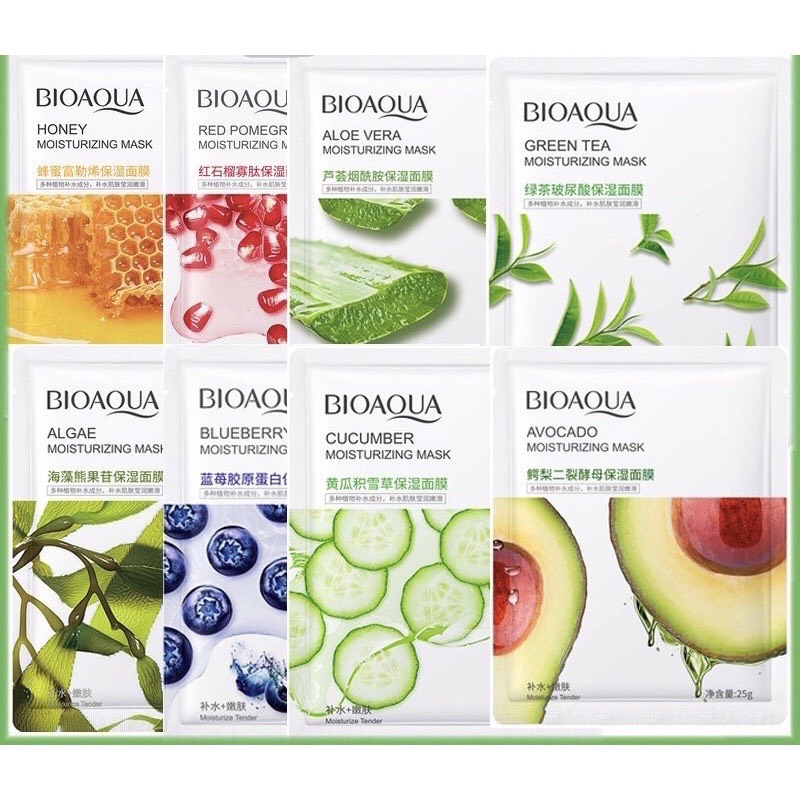 Mặt nạ cao cấp Bioaqua đủ vị