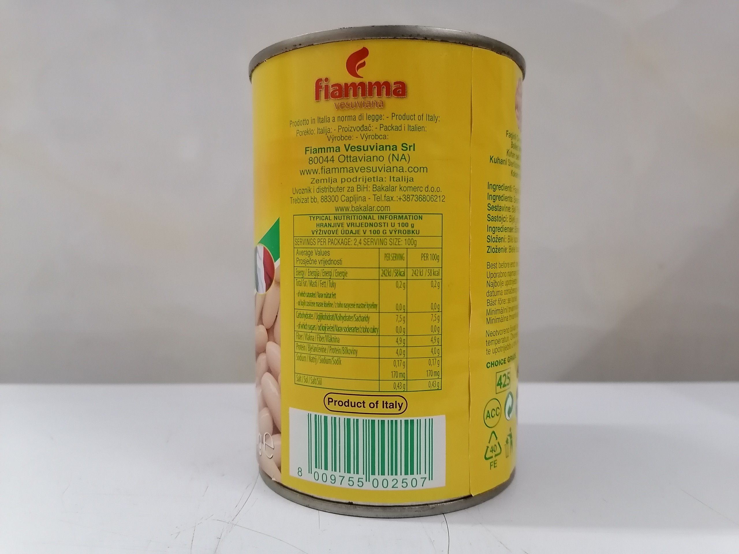 [400g] ĐẬU TRẮNG [Itlaia] FIAMMA White Beans (halal) (atu-hk)